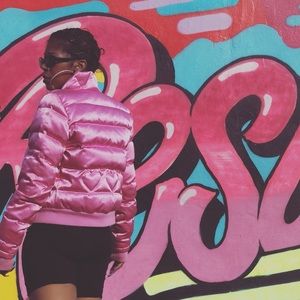 Vintage Pink Juicy couture bubble Jacket